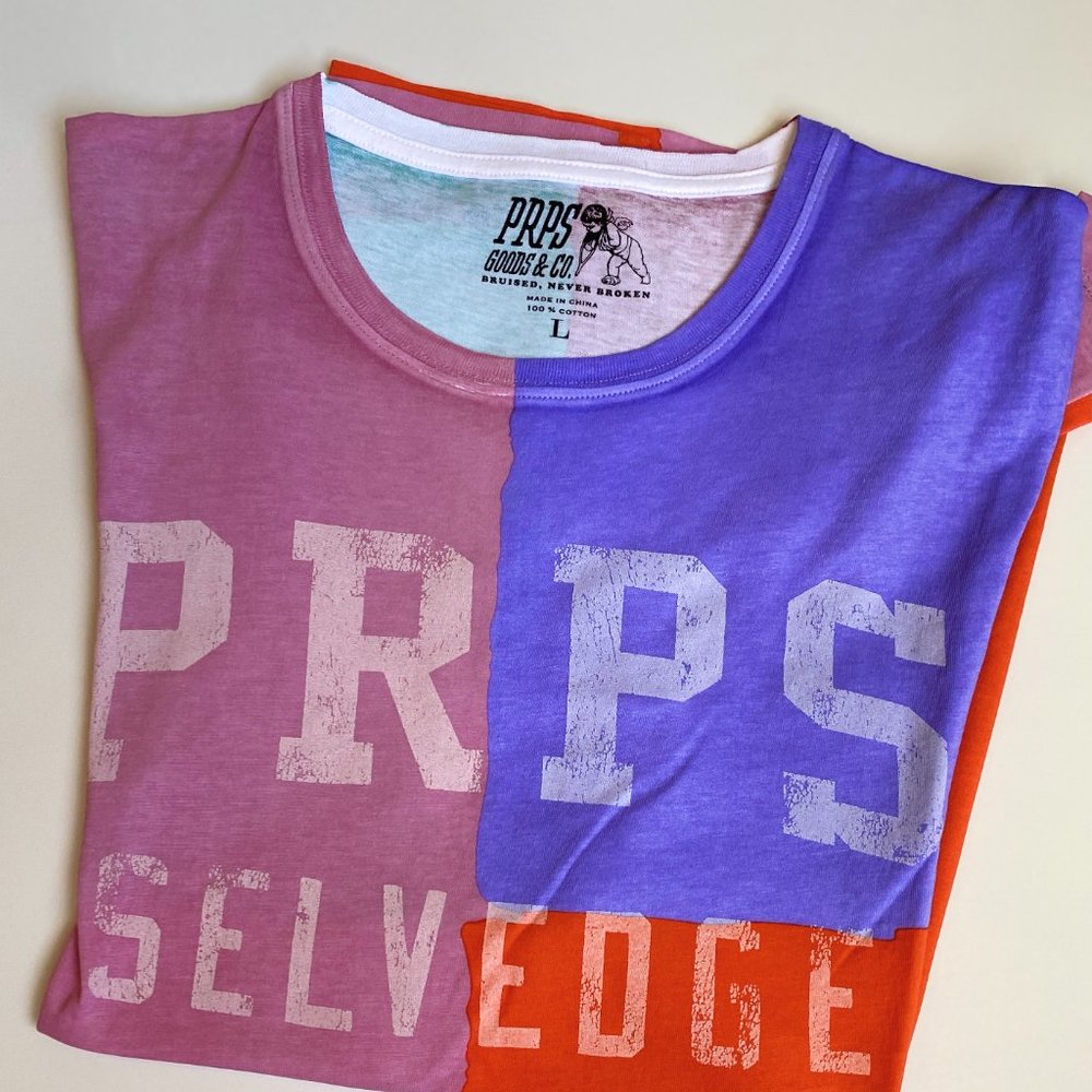 PRPS luxury brand Men's Pitcher T-shirt colorblock - Picture 9 of 9